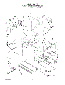 07 - Unit Parts parts for Kitchenaid Refrigerator KBRS22EVWH2 from AppliancePartsPros.com