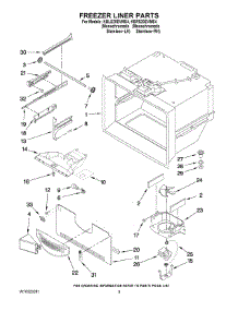 03 - Freezer Liner Parts parts for Kitchenaid Refrigerator KBRS20EVMS4 from AppliancePartsPros.com