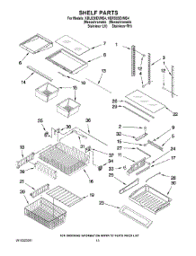 07 - Shelf Parts parts for Kitchenaid Refrigerator KBRS20EVMS4 from AppliancePartsPros.com