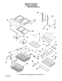 06 - Shelf Parts parts for Kitchenaid Refrigerator KBFS20EVMS4 from AppliancePartsPros.com