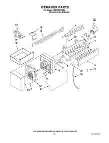 08 - Icemaker Parts parts for Kitchenaid Refrigerator KBFS20EVMS4 from AppliancePartsPros.com