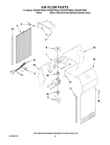 09 - Air Flow Parts parts for Kitchenaid Refrigerator KSCK23FVMS02 from AppliancePartsPros.com