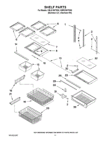 06 - Shelf Parts parts for Kitchenaid Refrigerator KBLS19KTSS5 from AppliancePartsPros.com