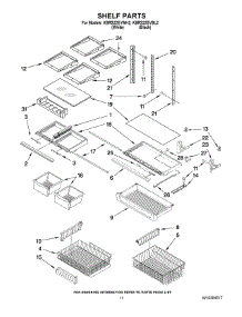 06 - Shelf Parts parts for Kitchenaid Refrigerator KBRS22EVBL2 from AppliancePartsPros.com