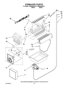 08 - Icemaker Parts parts for Kitchenaid Refrigerator KBRS22EVBL2 from AppliancePartsPros.com