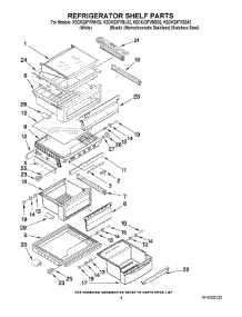 03 - Refrigerator Shelf Parts parts for Kitchenaid Refrigerator KSCK23FVSS02 from AppliancePartsPros.com
