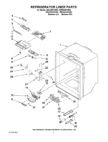 02 - Refrigerator Liner Parts parts for Kitchenaid Refrigerator KBLS20EVMS4 from AppliancePartsPros.com