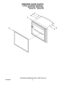 06 - Freezer Door Partsq parts for Kitchenaid Refrigerator KBLS20EVMS4 from AppliancePartsPros.com