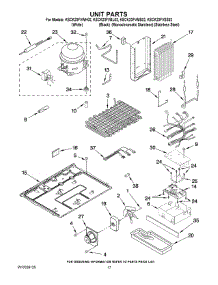 11 - Unit Parts parts for Kitchenaid Refrigerator KSCK23FVSS02 from AppliancePartsPros.com