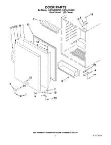 03 - Door Parts parts for Kitchenaid Refrigerator KURS24RSSS02 from AppliancePartsPros.com