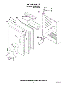 03 - Door Parts parts for Kitchenaid Refrigerator KURS24LSBS02 from AppliancePartsPros.com