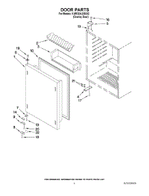 03 - Door Parts parts for Kitchenaid Refrigerator KURO24LSBX02 from AppliancePartsPros.com