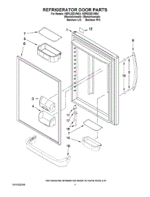 04 - Refrigerator Door Parts parts for Kitchenaid Refrigerator KBRS22EVMS4 from AppliancePartsPros.com