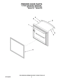 05 - Freezer Door Parts parts for Kitchenaid Refrigerator KBRS22EVMS4 from AppliancePartsPros.com