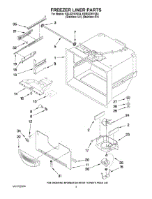 02 - Freezer Liner Parts parts for Kitchenaid Refrigerator KBRS22KVSS4 from AppliancePartsPros.com