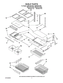 06 - Shelf Parts parts for Kitchenaid Refrigerator KBRL22EVMS4 from AppliancePartsPros.com