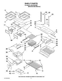 06 - Shelf Parts parts for Kitchenaid Refrigerator KFCS22EVMS3 from AppliancePartsPros.com