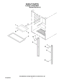 02 - Shelf Parts parts for Kitchenaid Refrigerator KURG24LWBS10 from AppliancePartsPros.com