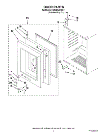 03 - Door Parts parts for Kitchenaid Refrigerator KURG24LWBS10 from AppliancePartsPros.com