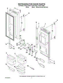 04 - Refrigerator Door Parts parts for Kitchenaid Refrigerator KFIS27CXWH0 from AppliancePartsPros.com
