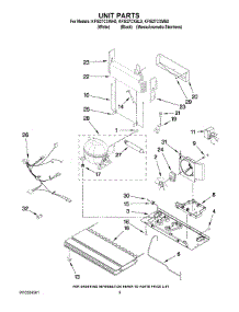05 - Unit Parts parts for Kitchenaid Refrigerator KFIS27CXWH0 from AppliancePartsPros.com