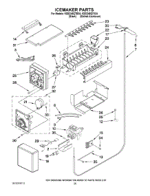 15 - Icemaker Parts parts for Kitchenaid Refrigerator KSSO48QTB04 from AppliancePartsPros.com