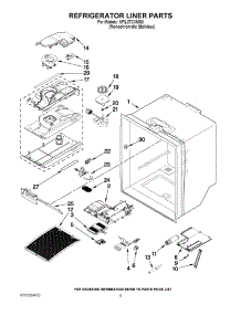 03 - Refrigerator Liner Parts parts for Kitchenaid Refrigerator KFIL27CXMS0 from AppliancePartsPros.com