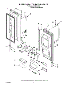 04 - Refrigerator Door Parts parts for Kitchenaid Refrigerator KFIL27CXMS0 from AppliancePartsPros.com