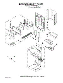 10 - Dispenser Front Parts parts for Kitchenaid Refrigerator KFIL27CXMS0 from AppliancePartsPros.com