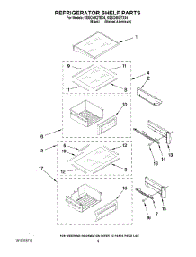 07 - Refrigerator Shelf Parts parts for Kitchenaid Refrigerator KSSO48QTX04 from AppliancePartsPros.com