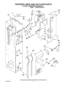 08 - Freezer Liner And Air Flow Parts parts for Kitchenaid Refrigerator KSSO48QTX04 from AppliancePartsPros.com