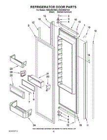 10 - Refrigerator Door Parts parts for Kitchenaid Refrigerator KSSO48QTX04 from AppliancePartsPros.com