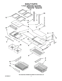 06 - Shelf Parts parts for Kitchenaid Refrigerator KBRS22EVMS3 from AppliancePartsPros.com