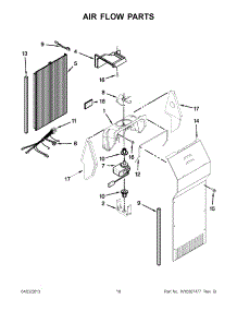 09 - Air Flow Parts parts for Kitchenaid Refrigerator KSCS23FVMS02 from AppliancePartsPros.com