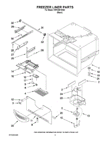02 - Freezer Liner Parts parts for Kitchenaid Refrigerator KRFC90100B2 from AppliancePartsPros.com