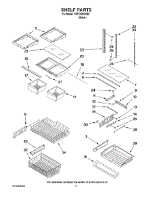 06 - Shelf Parts parts for Kitchenaid Refrigerator KRFC90100B2 from AppliancePartsPros.com