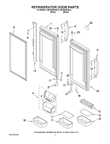 04 - Refrigerator Door Parts parts for Kitchenaid Refrigerator KBFS20EVBL2 from AppliancePartsPros.com