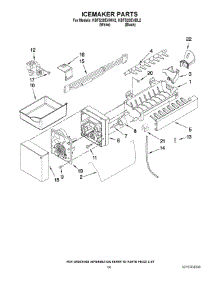 08 - Icemaker Parts parts for Kitchenaid Refrigerator KBFS20EVBL2 from AppliancePartsPros.com