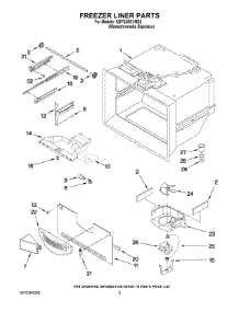 02 - Freezer Liner Parts parts for Kitchenaid Refrigerator KBFS20EVMS3 from AppliancePartsPros.com