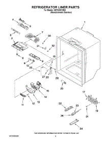03 - Refrigerator Liner Parts parts for Kitchenaid Refrigerator KBFS20EVMS3 from AppliancePartsPros.com
