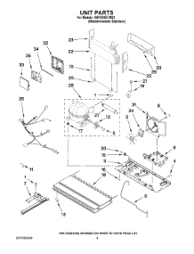05 - Unit Parts parts for Kitchenaid Refrigerator KBFS20EVMS3 from AppliancePartsPros.com