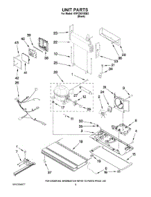 05 - Unit Parts parts for Kitchenaid Refrigerator KRFC90100B3 from AppliancePartsPros.com