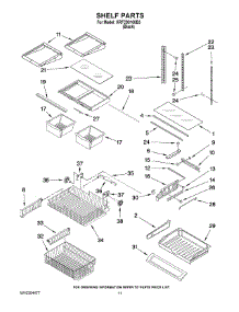 06 - Shelf Parts parts for Kitchenaid Refrigerator KRFC90100B3 from AppliancePartsPros.com