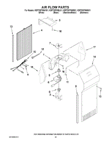 09 - Air Flow Parts parts for Kitchenaid Refrigerator KSRT25FWMK01 from AppliancePartsPros.com