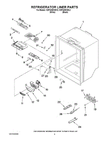03 - Refrigerator Liner Parts parts for Kitchenaid Refrigerator KBFS20EVWH2 from AppliancePartsPros.com
