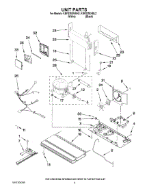 05 - Unit Parts parts for Kitchenaid Refrigerator KBFS20EVWH2 from AppliancePartsPros.com