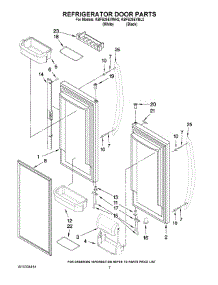 04 - Refrigerator Door Parts parts for Kitchenaid Refrigerator KBFS25EVWH2 from AppliancePartsPros.com