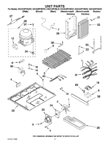 11 - Unit Parts parts for Kitchenaid Refrigerator KSCS25FVMK02 from AppliancePartsPros.com