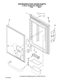 04 - Refrigerator Door Parts parts for Kitchenaid Refrigerator KBRS20EVBL2 from AppliancePartsPros.com