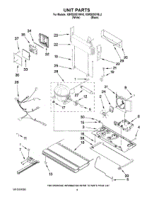 05 - Unit Parts parts for Kitchenaid Refrigerator KBRS20EVBL2 from AppliancePartsPros.com